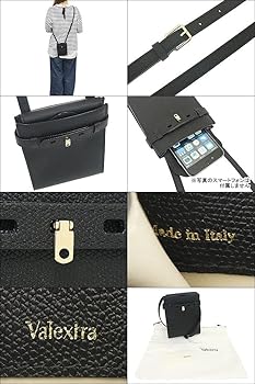 Valextra ヴァレクストラ ショルダーバッグ レザー　ネイビー サコッシュ Valextra ヴァレクストラ ショルダーバッグ レザー ネイビー